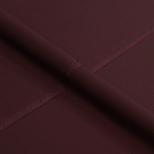 Maroon Plain Wash N Wear Shalwar Kameez Fabric