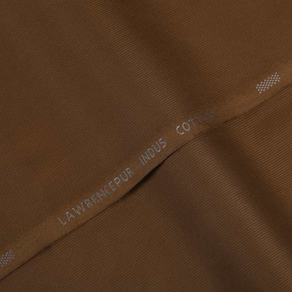 Plain-Golden Brown, Indus Cotton Shalwar Kameez Fabric