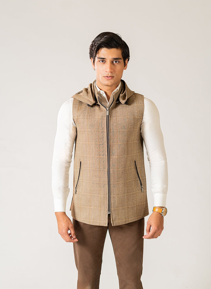 2560-00220-130-5-023 L-High Neck Hoodies Worsted Tweed Wool Rich Multi Winter 1