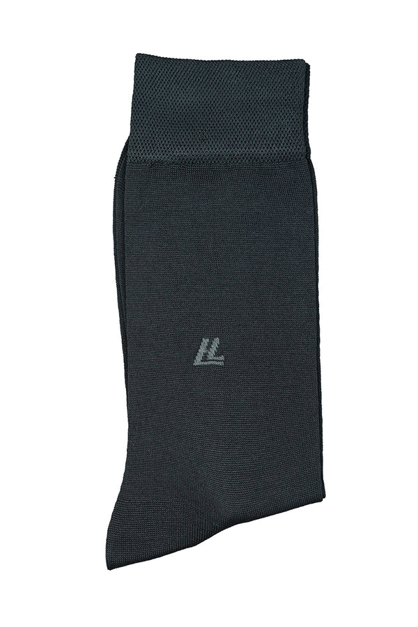 Men's Charcoal Grey Cotton Socks - Soft & Comfortable