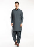 Deep Green Textured Delta Wash N Wear Shalwar Kameez Suit