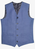 Plain Blue Textured, Tropical Exclusive, V Neck Vest