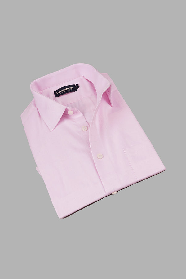Light Pink Dobby Textured Formal Shirt for Men - Bravo Collection