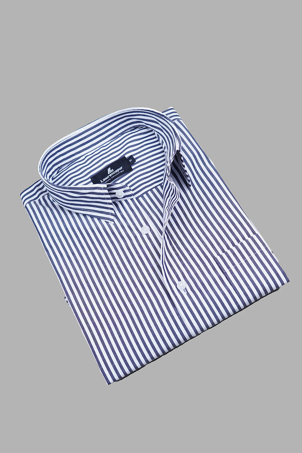 Close-Up of Dark Blue Stripes – Oxford Collection