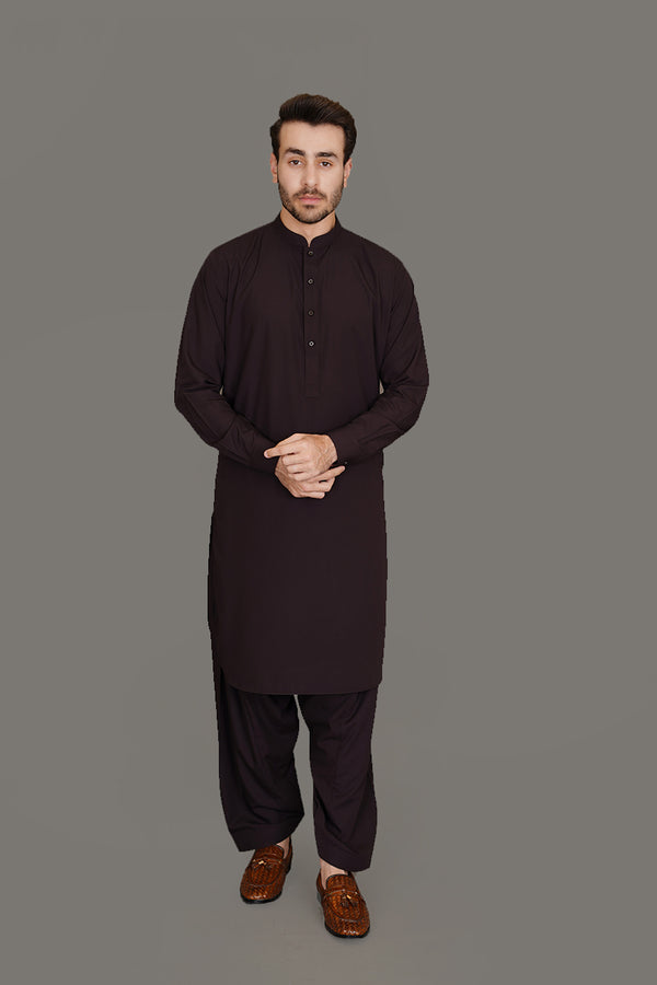 Delta Maroon Plain, Wash N Wear Shalwar Kameez