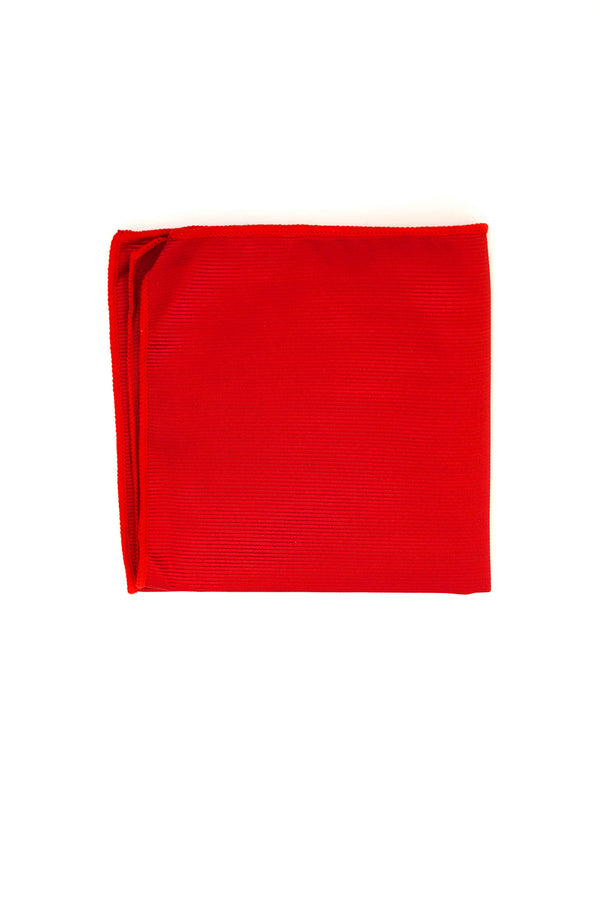 Pocket Square - Rich Silk Red Design