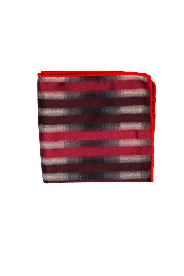 Pocket Square - Rich Silk Multi Stripes