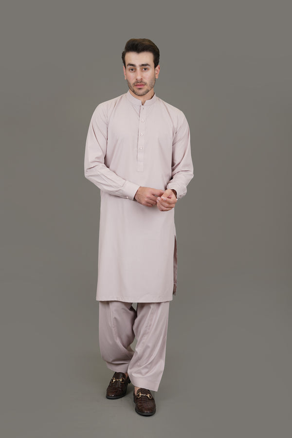 Light Pink Plain Delta Wash N Wear Shalwar Kameez