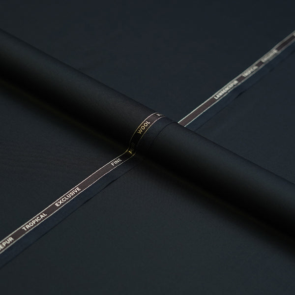 Blue Plain Wool Blend, Tropical Exclusive Suiting Fabric