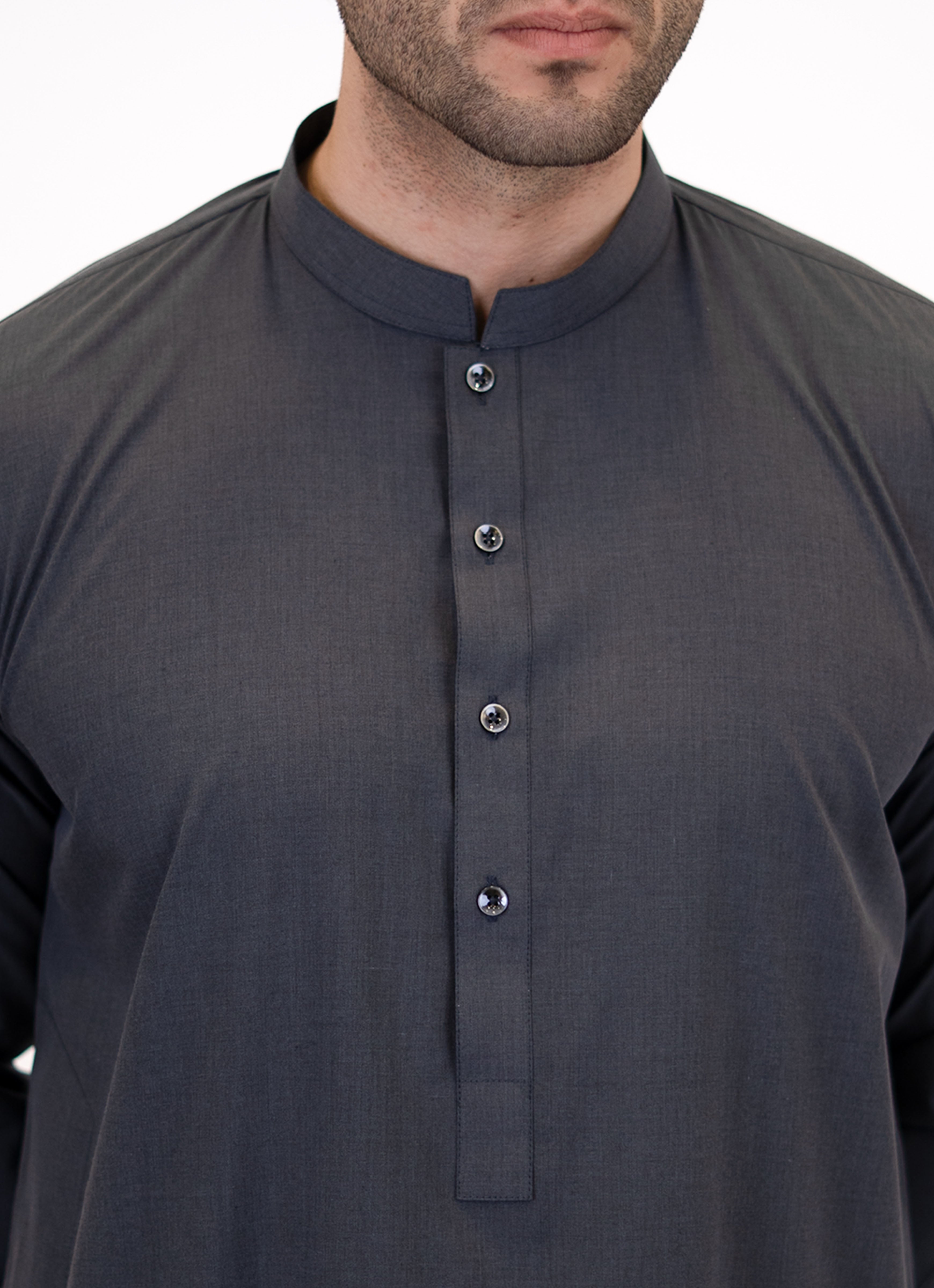 Shalwar Kameez - Kunhaar Slate Grey Melange – Lawrencepur