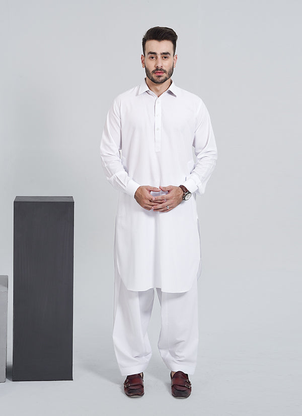 Shalwar Kameez - Summer Prime White Plain