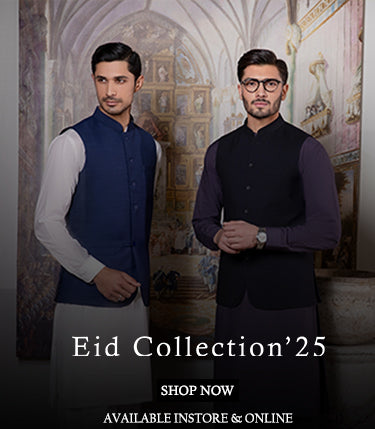 Men's Eid collection shalwar kameez with waistcoats