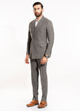 Brown Plaid Check Suit