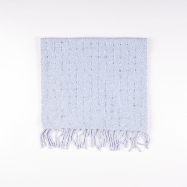 Scarf - 100% Wool Light Blue Plain