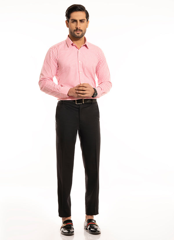 Supernova Pink Mini Checks Formal Shirt