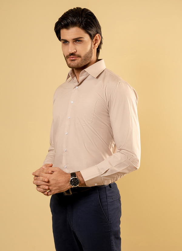 Plain-Fawn, Charlie Formal Shirt
