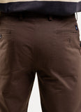 Plain Twill-Chocolate Brown, Wrinkle Free, 100% Cotton, Semi Formal Trouser