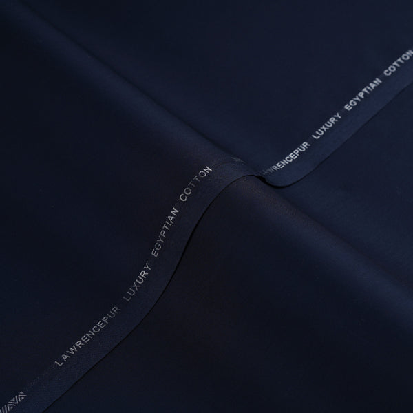 Navy Blue Plain, Luxury Egyptian Cotton, Shalwar Kameez Fabric