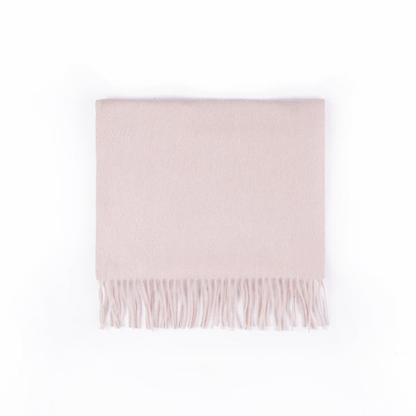 Scarf - 100% Wool Pink Plain