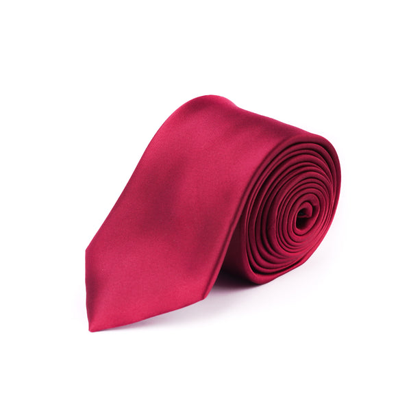 Ties - Rich Silk Maroon Plain