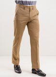 Plain Twill-Camel, Wrinkle Free, 100% Cotton, Semi Formal Trouser